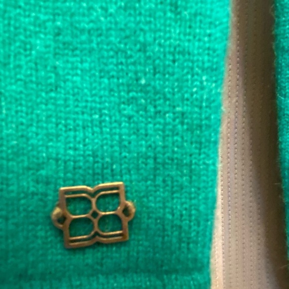 BCBG Max Azria 100% Cashmere long Sleeve Sweater aqua green blue M - Picture 4 of 7